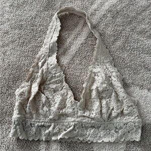 aerie Lace Bralette in Beige